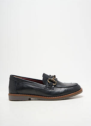 Mocassins chiquet talon plat jusqu'à 3cm noir ALIWELL femme