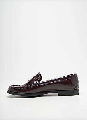 Mocassins tissage satiné talon plat jusqu'à 3cm violet ALIWELL femme