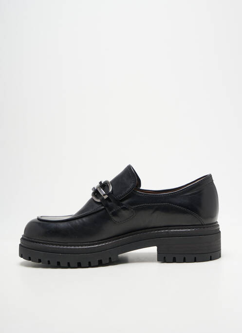 Mocassins tissage satiné talon de 4 à 6cm noir MURATTI femme