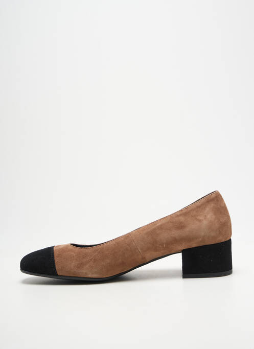Escarpins talon bottier talon de 4 à 6cm marron REQINS femme