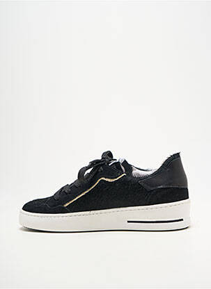 Baskets tissage satiné talon de 4 à 6cm noir SEMERDJIAN femme