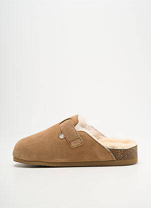 Mules/sabots talon plat jusqu'à 3cm beige SWEET HERITAGE femme