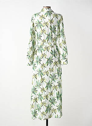 Robe longue manches longues manches longues vert EXQUISS'S femme