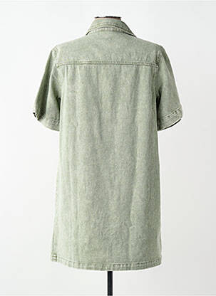 Robe courte manches courtes manches courtes gris FEELKOO femme
