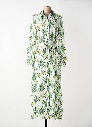 Robe longue manches longues manches longues vert EXQUISS'S femme