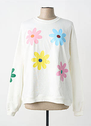 Sweat-shirt manches longues manches longues blanc CIAO MILANO femme