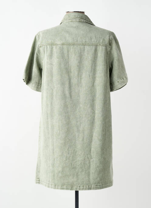 Robe courte manches courtes manches courtes gris FEELKOO femme