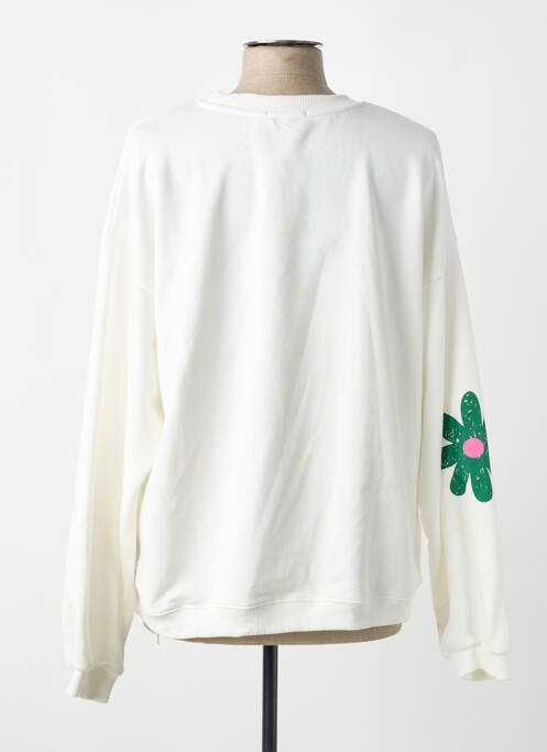 Sweat-shirt manches longues manches longues blanc CIAO MILANO femme