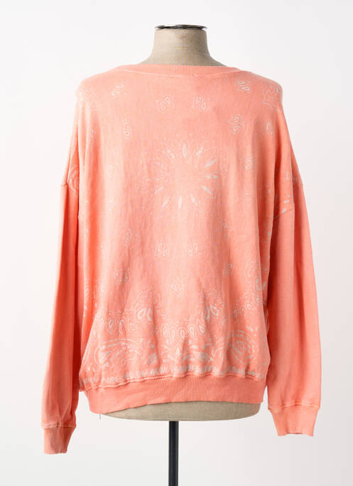 Sweat-shirt manches longues manches longues orange GOLD SILVER femme