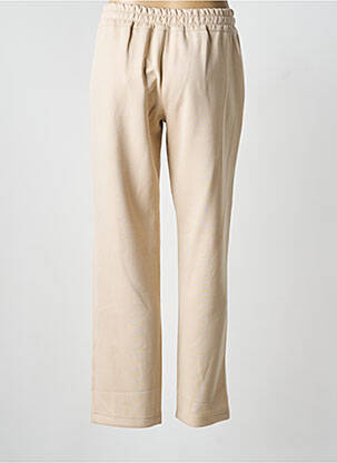 Pantalon droit stretch taille normale beige FREDA femme