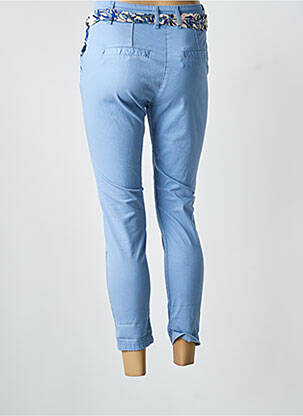Pantalon 7/8 stretch taille normale bleu NAIIF femme