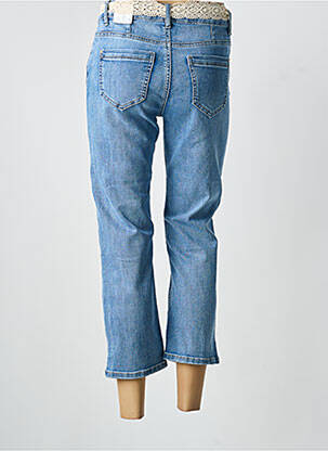 Pantacourt coupe droite taille normale bleu ONADO femme