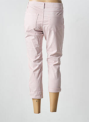 Pantacourt stretch taille normale rose NAIIF femme
