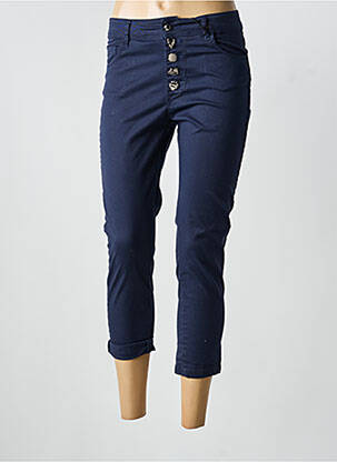 Pantacourt stretch taille normale bleu NAIIF femme