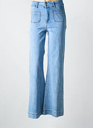 Jean coupe flare stretch taille normale bleu ORAIJE femme