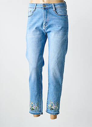 Jean coupe mom poches taille normale bleu G-SMACK femme