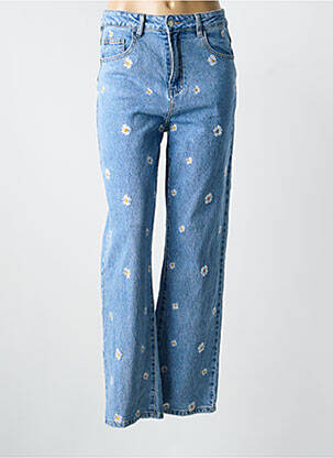 Jeans coupe large stretch taille normale bleu AD'ORO femme