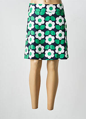 Jupe courte coupe droite vert HIPPOCAMPE femme