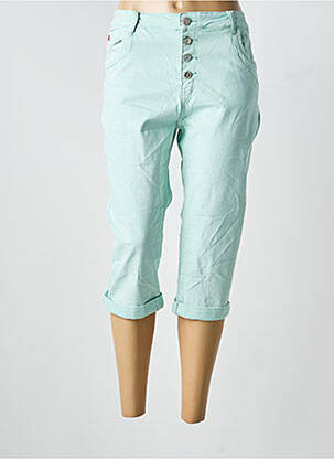 Pantacourt stretch taille normale bleu KAROSTAR femme