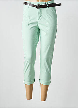 Pantacourt stretch taille normale vert NAIIF femme