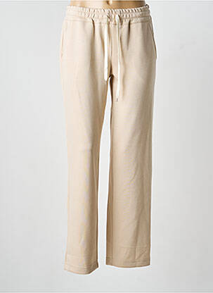 Pantalon droit stretch taille normale beige FREDA femme