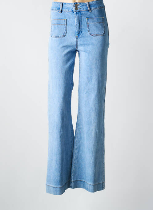 Jean coupe flare stretch taille normale bleu ORAIJE femme