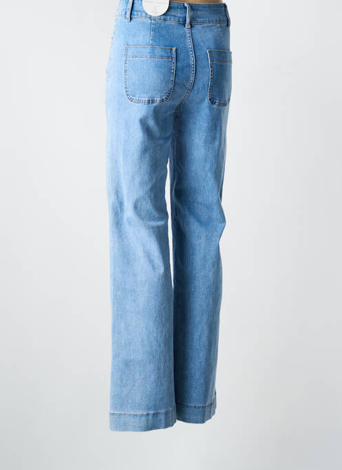 Jean coupe flare stretch taille normale bleu ORAIJE femme