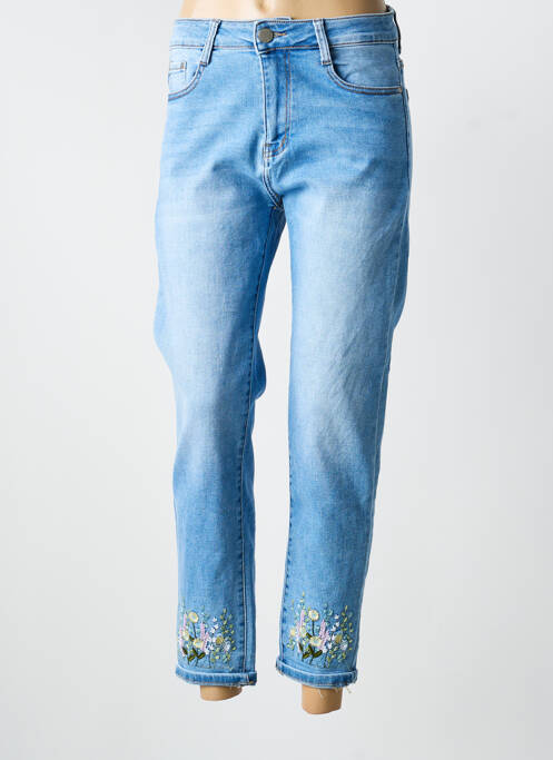 Jean coupe mom poches taille normale bleu G-SMACK femme