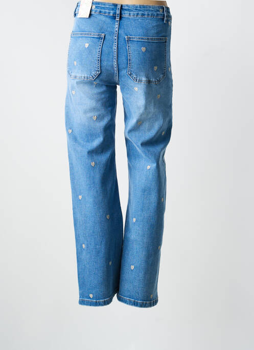 Jeans coupe droite stretch taille normale bleu ONADO femme