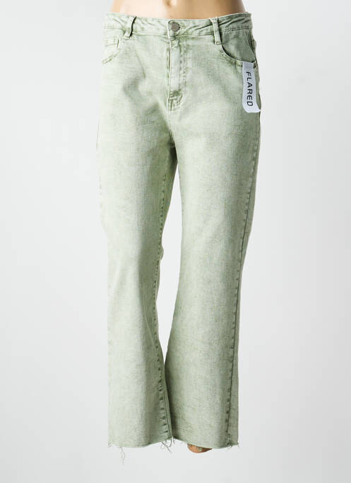 Jeans coupe droite stretch taille normale vert FOLYROSE femme