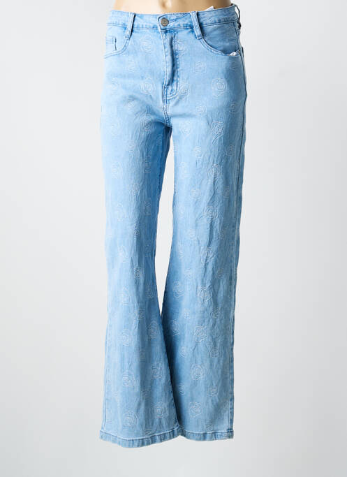 Jeans coupe large stretch taille normale bleu FOLYROSE femme