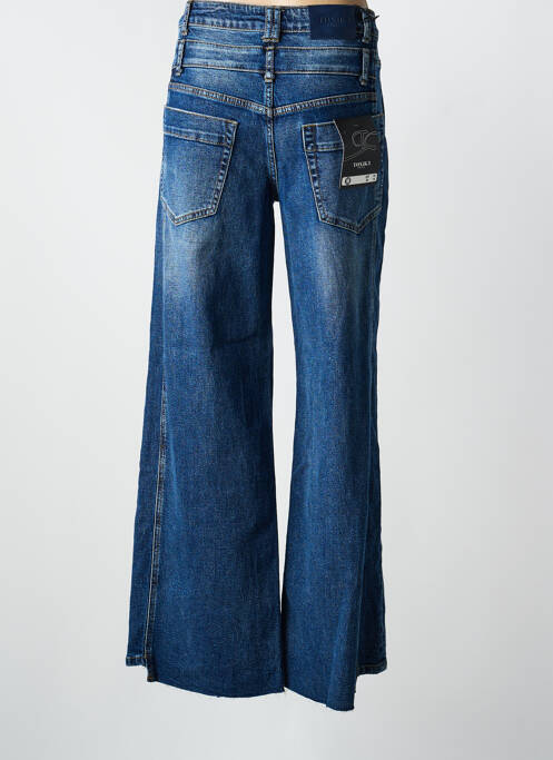 Jeans coupe large stretch taille normale bleu TOXIK3 femme