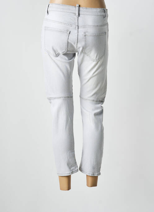 Jeans coupe slim stretch taille normale gris CARLA GIANNINI femme