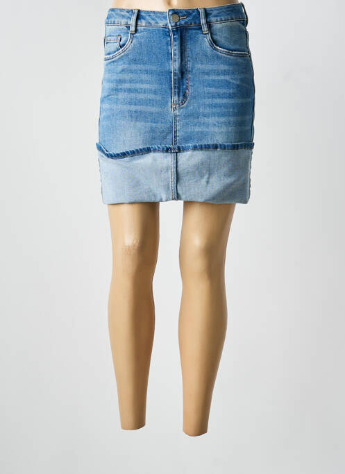 Jupe courte poches bleu TOXIK3 femme