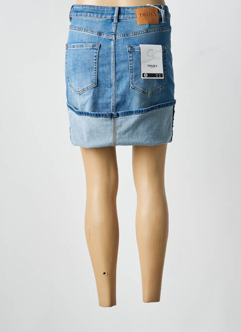 Jupe courte poches bleu TOXIK3 femme
