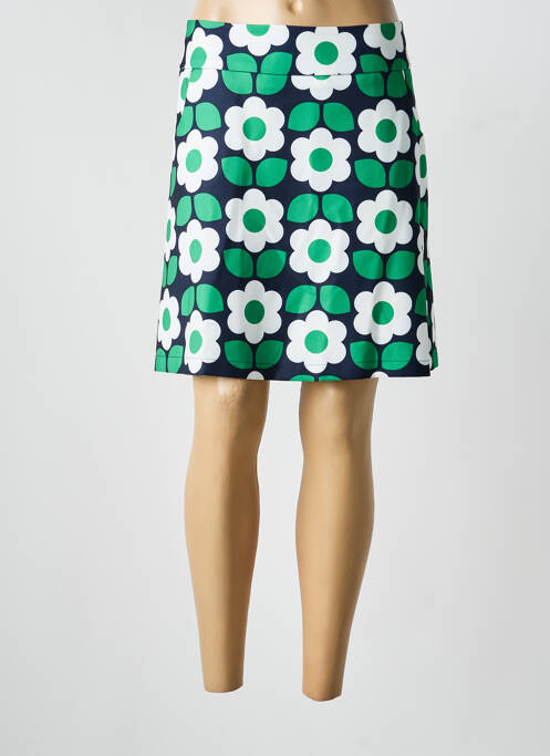 Jupe courte coupe droite vert HIPPOCAMPE femme