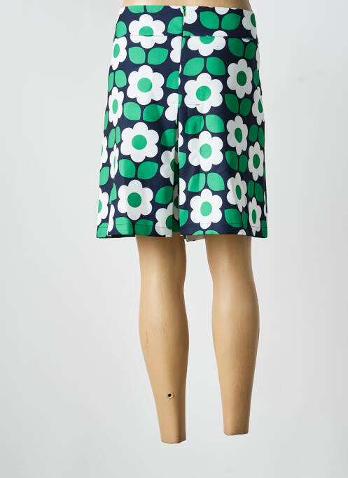 Jupe courte coupe droite vert HIPPOCAMPE femme