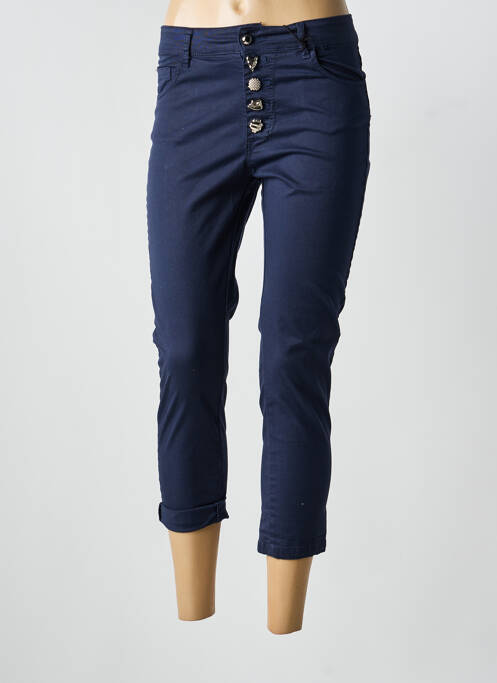 Pantacourt stretch taille normale bleu NAIIF femme