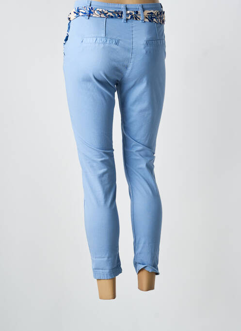 Pantalon 7/8 stretch taille normale bleu NAIIF femme