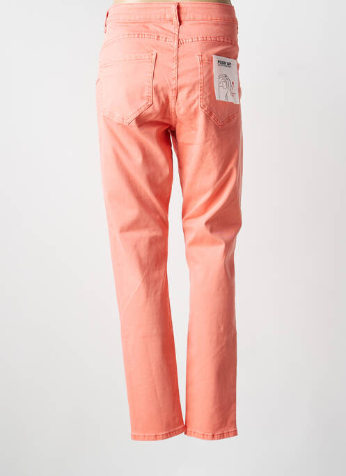 Pantalon droit stretch taille normale orange MONDAY femme