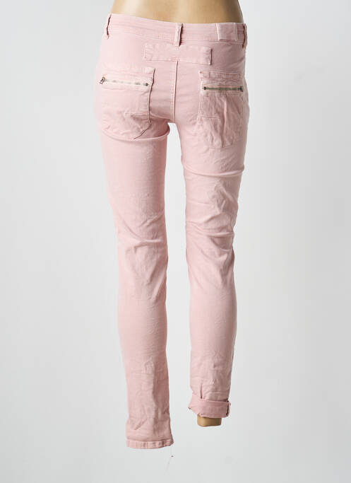 Pantalon slim stretch taille normale rose MELLY & CO femme