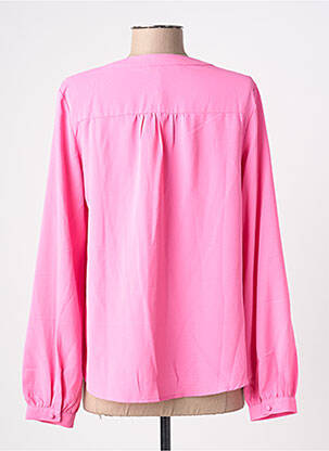 Chemisier coupe cintrée manches longues rose EXQUISS'S femme