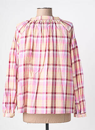 Blouse col rond manches longues rose SEASON femme