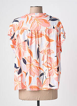 Chemisier manches courtes manches courtes orange IKOONE&BIANKA femme