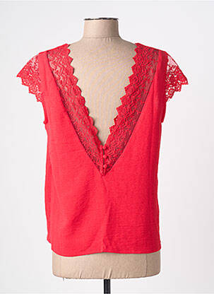 Chemisier manches courtes manches courtes rouge EMMA ELLA femme