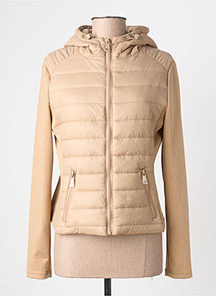 Doudoune poches a capuche beige NAIIF femme