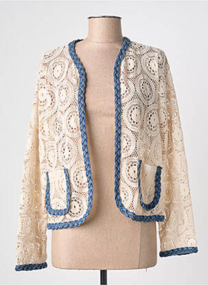 Veste casual coupe droite beige ONADO femme