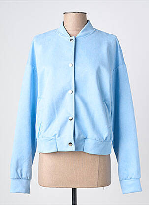 Veste casual col rond bleu KEZY femme