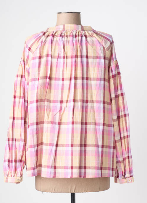 Blouse col rond manches longues rose SEASON femme