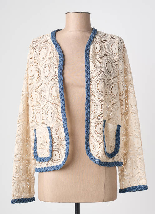 Veste casual coupe droite beige ONADO femme